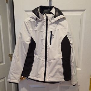 Free Country White and Black Ski Jacket